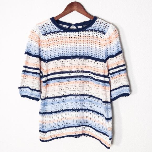INC International Concepts Women’s Sweater XL Boho Coastal Casual Retro Striped - Picture 1 of 10